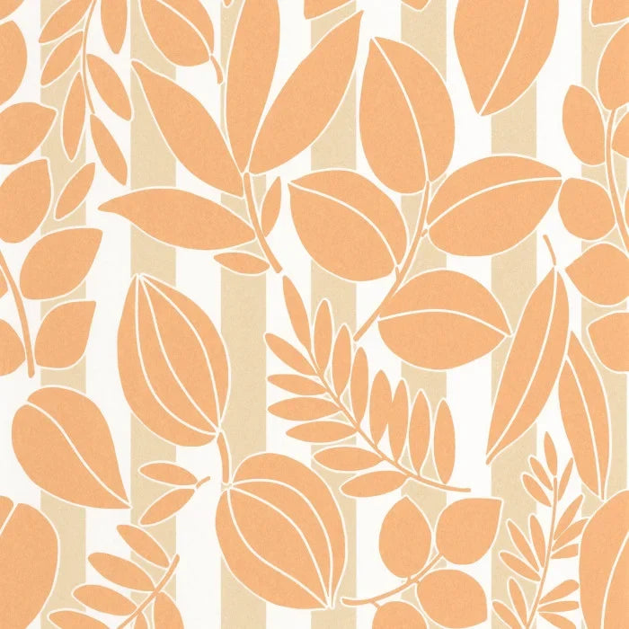 Ramatuelle Wallpaper - Apricot + Sable