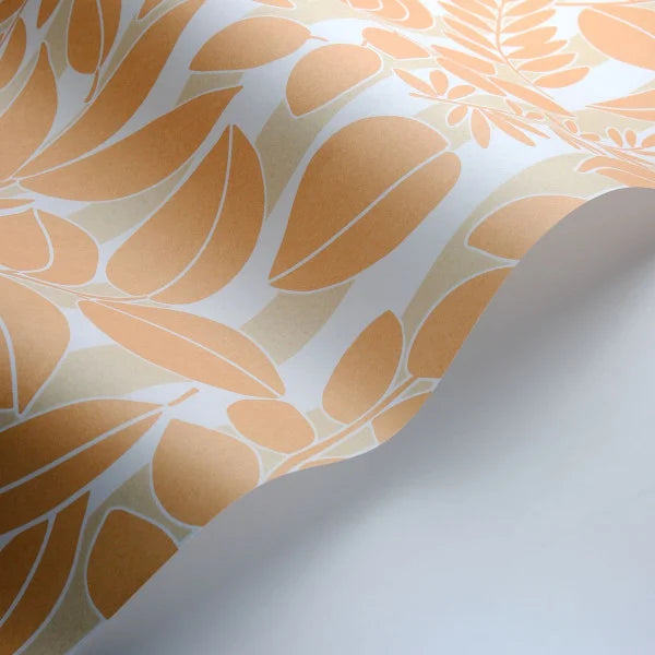 Ramatuelle Wallpaper - Apricot + Sable