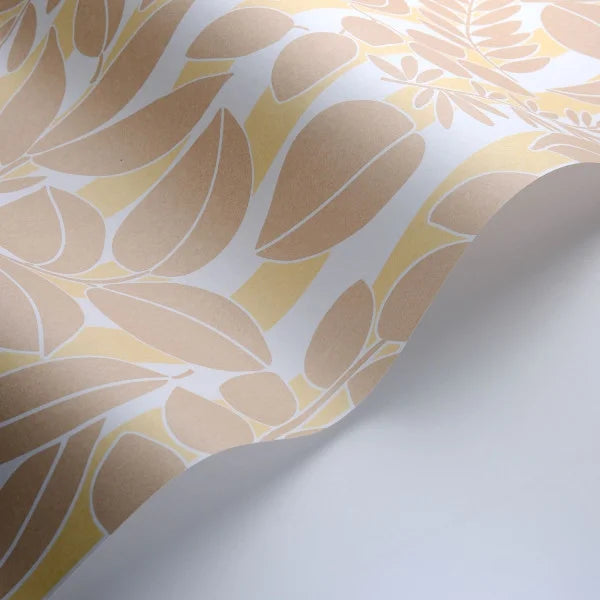 Ramatuelle Wallpaper - Sable + Jaune Citronnade