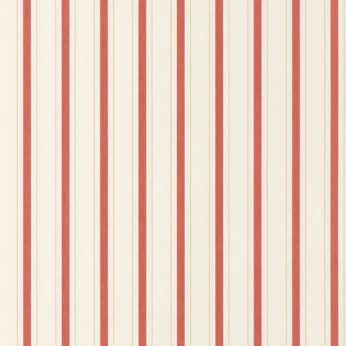 Rayure Wallpaper - Rouge Carmin