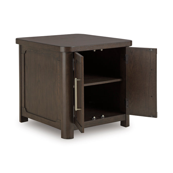 Rectangular End Table With Storage - Adams Furniture