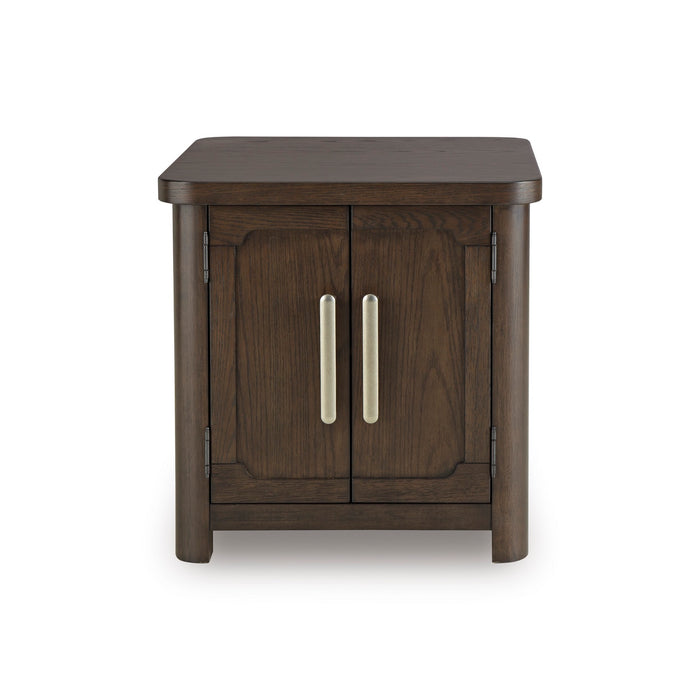 Rectangular End Table With Storage - Adams Furniture