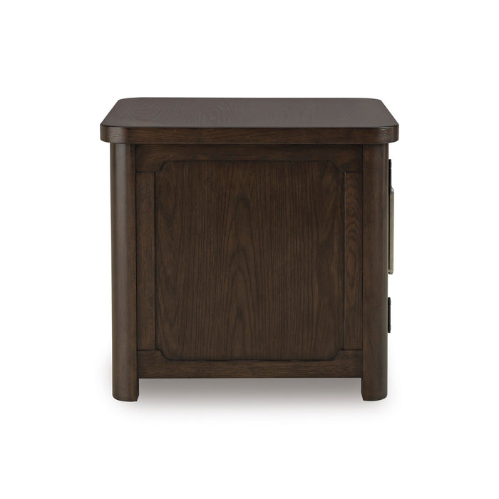 Rectangular End Table With Storage - Adams Furniture