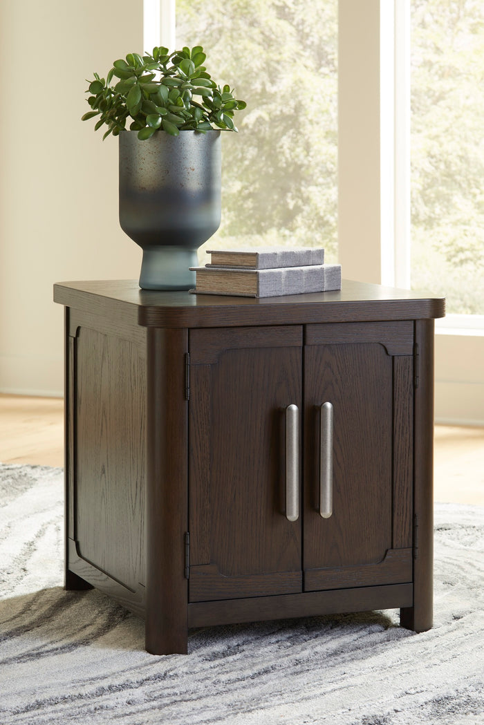 Rectangular End Table With Storage - Adams Furniture