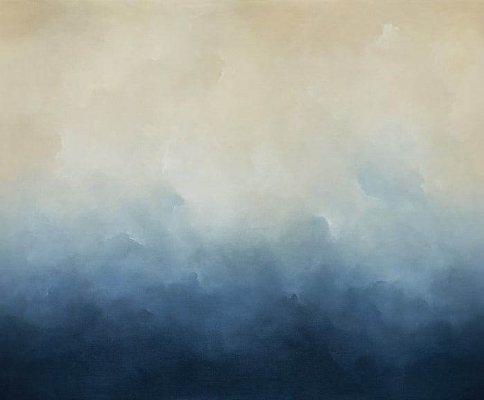 Reflecting - Custom Sized Wallpaper Mural (per m2) - Blue
