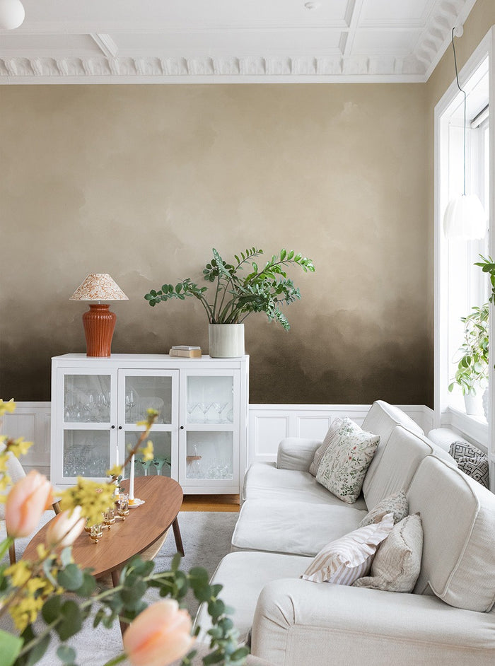 Reflecting - Custom Sized Wallpaper Mural (per m2) - Sandstone