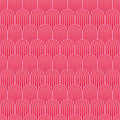 Retro Arch Wallpaper - Bright Pink