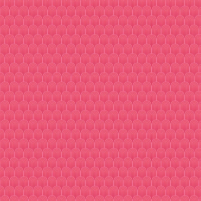 Retro Arch Wallpaper - Bright Pink