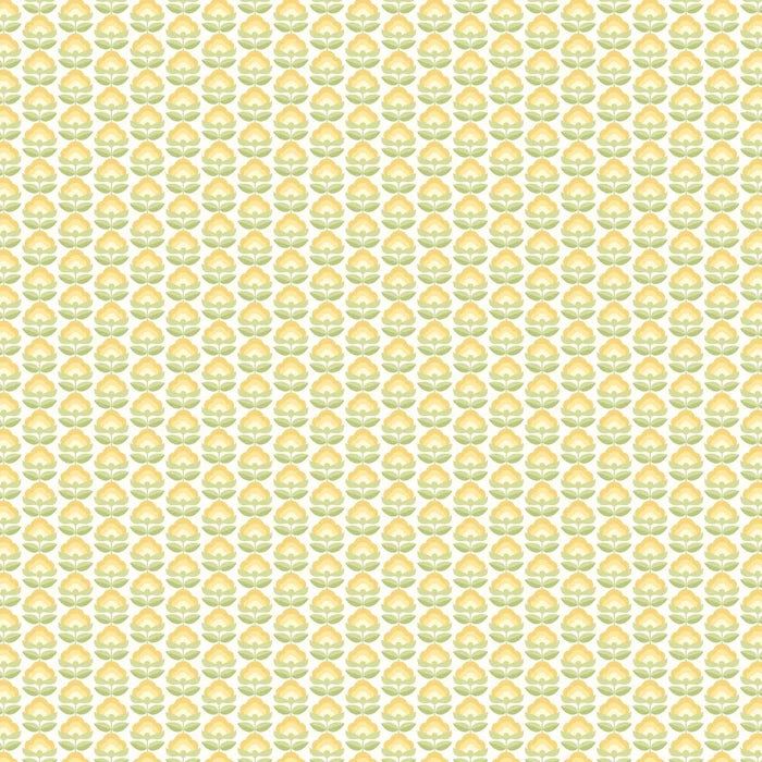 Retro Flower - Blooms Wallpaper - Sunshine