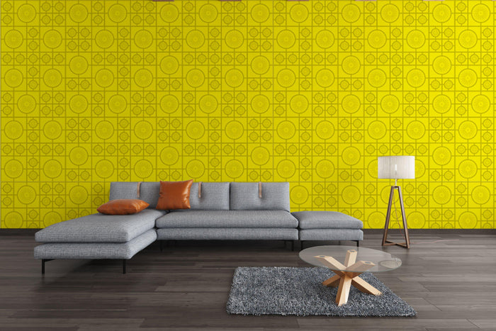 Retro Lino Wallpaper - Sunshine