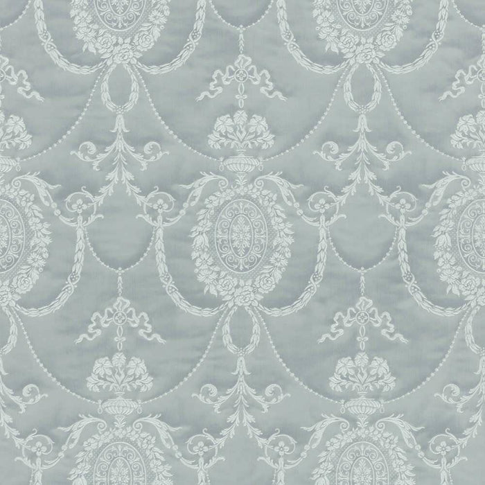 Rich Trianon Damask Wallpaper - Blue/Grey - Last 3 Rolls