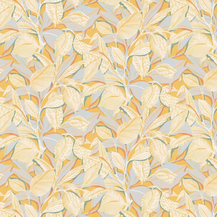 Riviera Lagoon Wallpaper - Citron