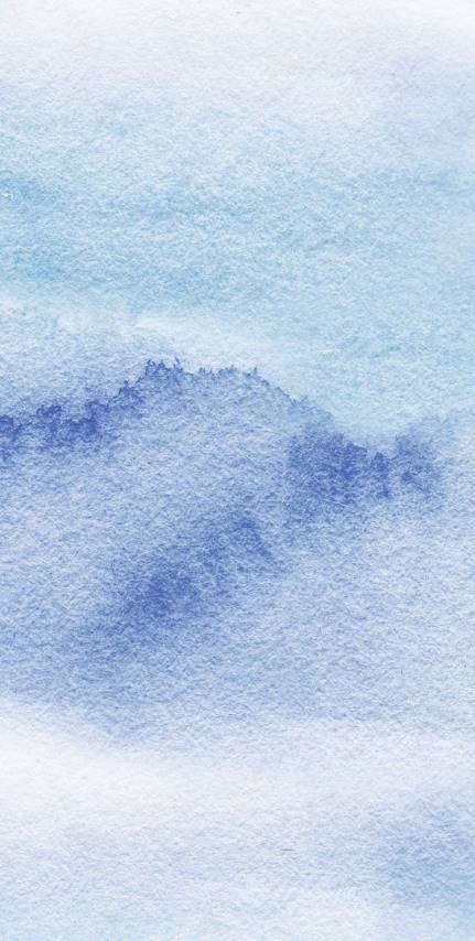 Riviera Watercolor - Blue - Custom Sized Wallpaper Mural (per/m2)