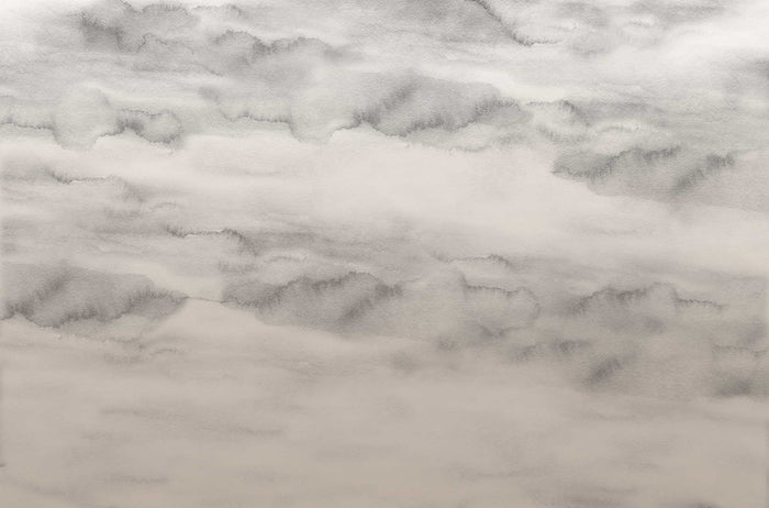Riviera Watercolor - Sand Ombre - Custom Sized Wallpaper Mural (per/m2)