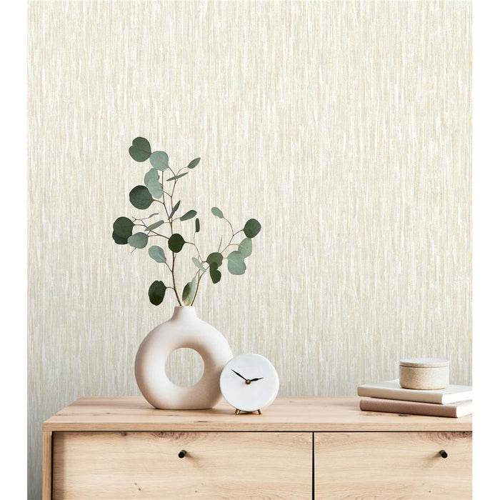 Rosalie Texture Wallpaper - Cream Grey