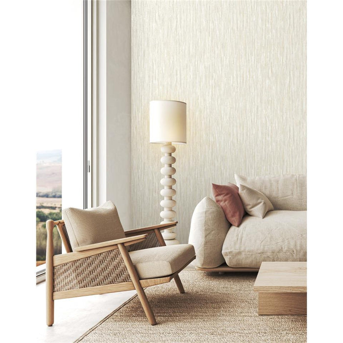Rosalie Texture Wallpaper - Cream Grey