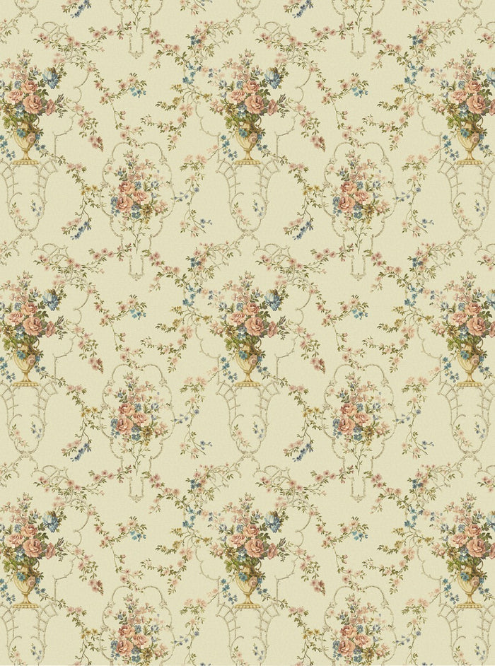 Rose Antique - Custom Sized Wallpaper Mural (per m2) - Warm Multi