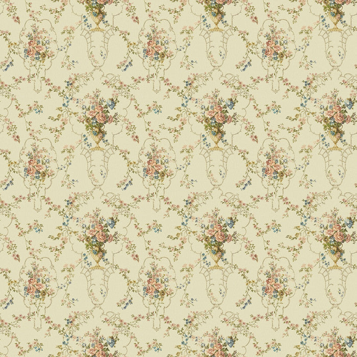 Rose Antique - Custom Sized Wallpaper Mural (per m2) - Warm Multi