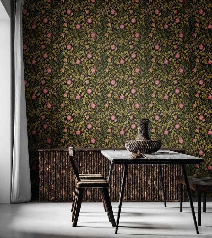 Rosehip Trail Wallpaper - Ohpopsi - Aubergine