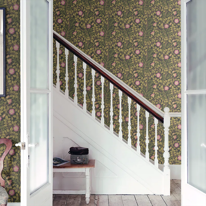 Rosehip Trail Wallpaper - Ohpopsi - Aubergine
