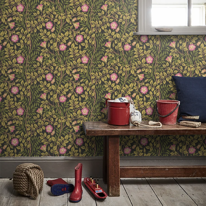 Rosehip Trail Wallpaper - Ohpopsi - Aubergine