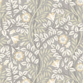 Rosehip Trail Wallpaper - Ohpopsi - Grey Stone