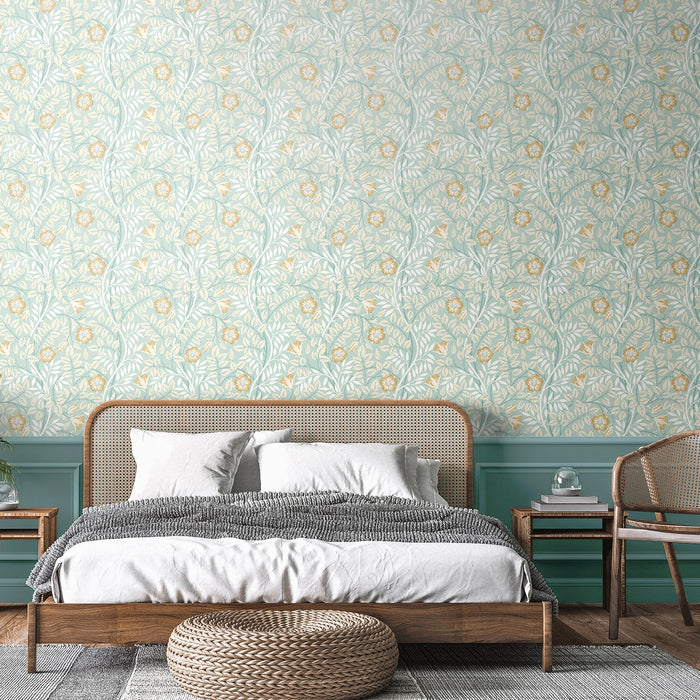 Rosehip Trail Wallpaper - Ohpopsi - Seafoam