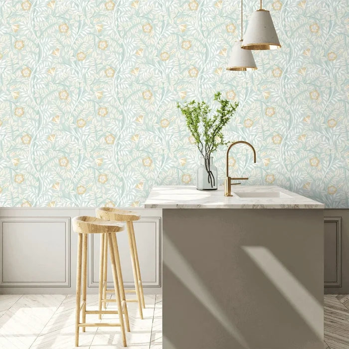 Rosehip Trail Wallpaper - Ohpopsi - Seafoam