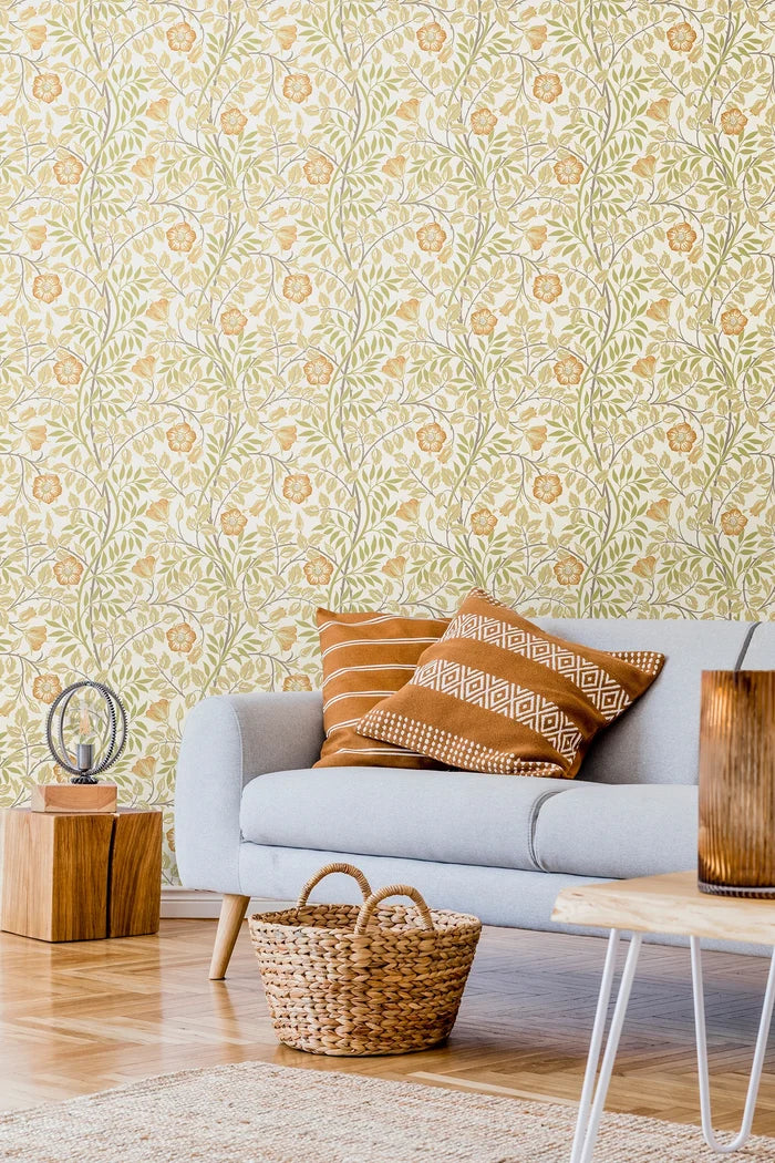 Rosehip Trail Wallpaper - Ohpopsi - Soft Amber