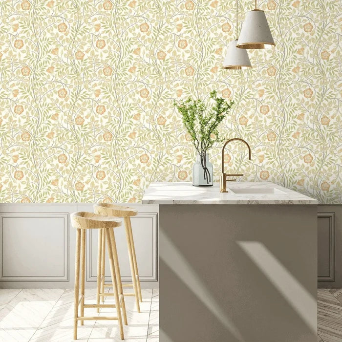 Rosehip Trail Wallpaper - Ohpopsi - Soft Amber