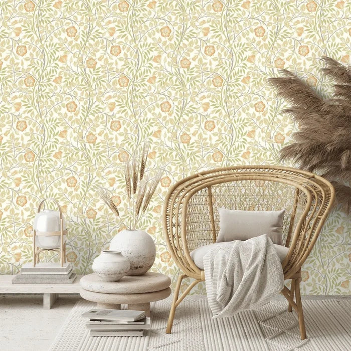 Rosehip Trail Wallpaper - Ohpopsi - Soft Amber