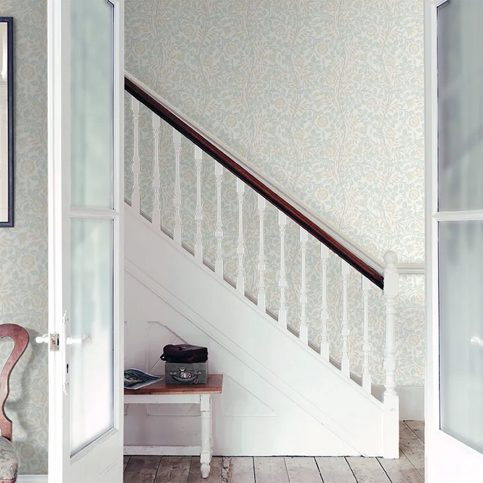 Rosehip Trail Wallpaper - Ohpopsi - Soft Mint