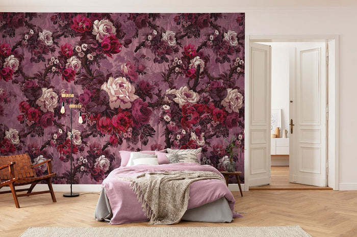 Rosette Reverie - Custom Sized Wallpaper Mural (per m2)