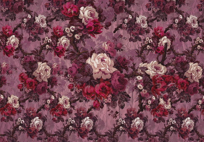 Rosette Reverie - Custom Sized Wallpaper Mural (per m2)
