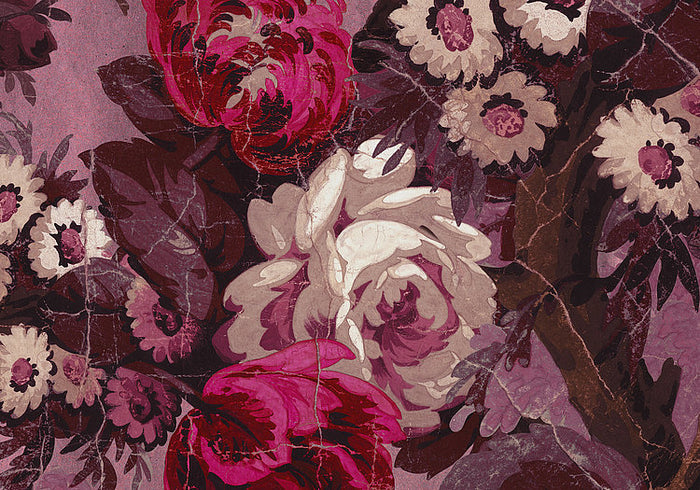 Rosette Reverie - Custom Sized Wallpaper Mural (per m2)