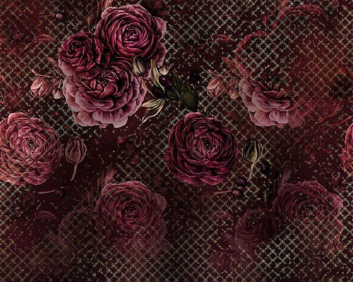 Rouge Intense Mural Wallpaper