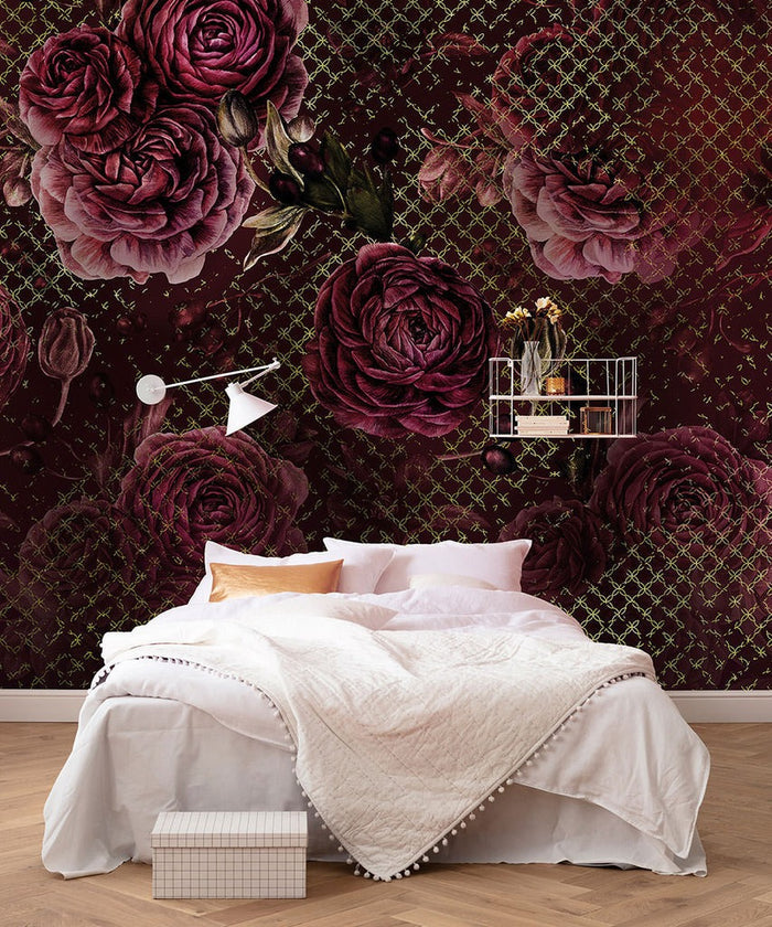 Rouge Intense Mural Wallpaper