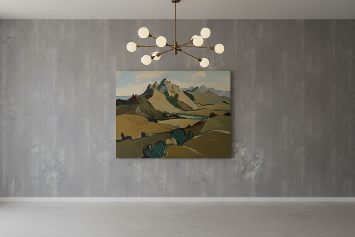 Rough Plaster Wallpaper - Mid Grey Room Shot