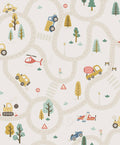 Roundabout Road Wallpaper - Cream / Multi