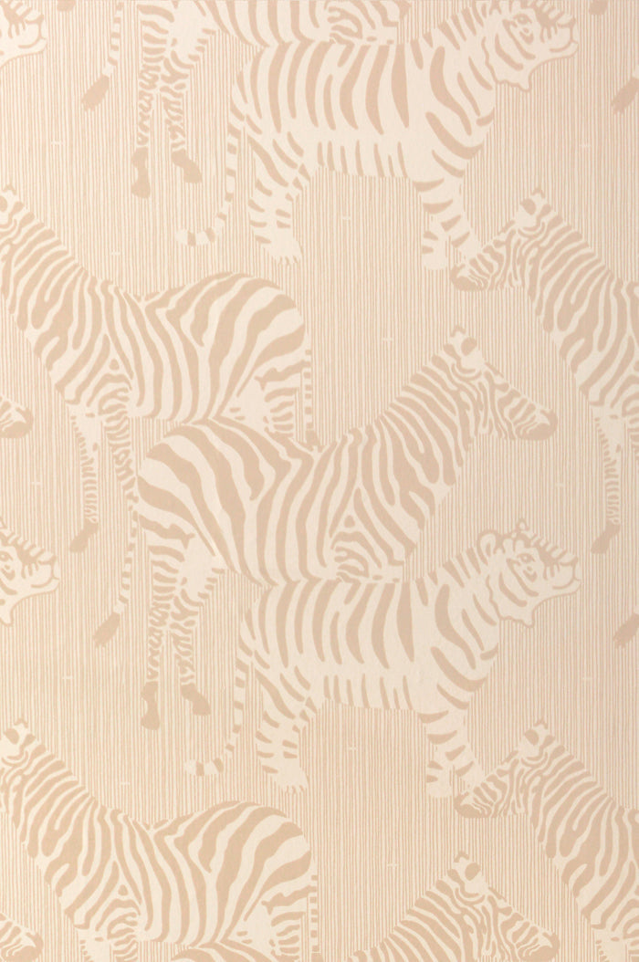 Safari Wallpaper - Dusty Beige