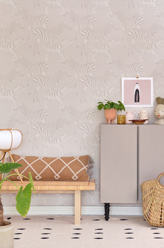 Safari Wallpaper - Warm Grey