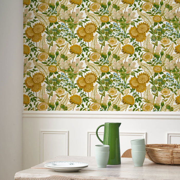 Saint Paul De Venice Wallpaper - Ochre Green