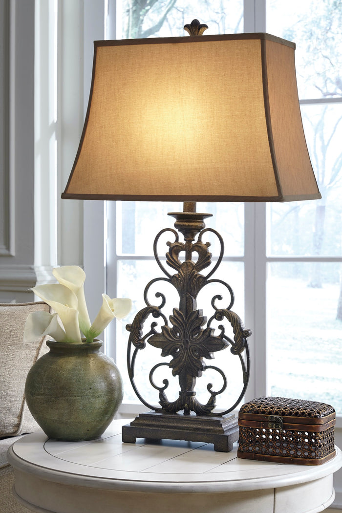 Sallee Table Lamp - Adams Furniture