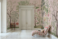 Sample - Arboretum Exotic Tropical Garden - Custom sized wallpaper mural (per/m2) - Pink