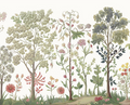Sample - Arboretum Exotic Tropical Garden - Custom sized wallpaper mural (per/m2) - White