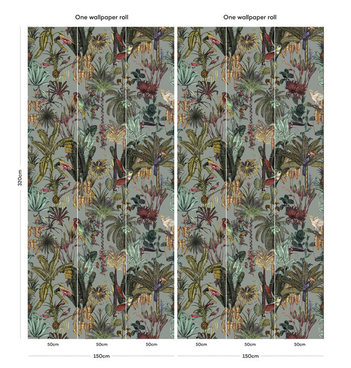 Sample - Birds Birds Mural Wallpaper - Original
