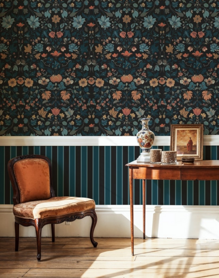 Sample - Bocage Wallpaper - Midnight