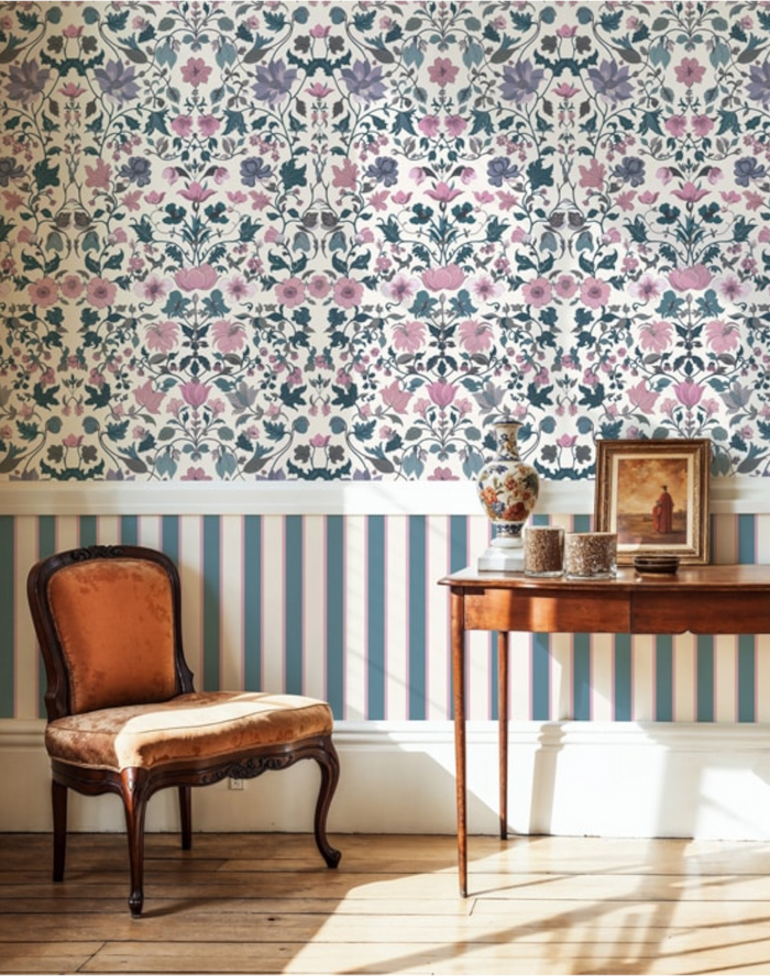 Sample - Bocage Wallpaper - Teal