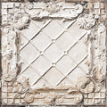 Sample - Brooklyn Tin Tiles Wallpaper- White 09