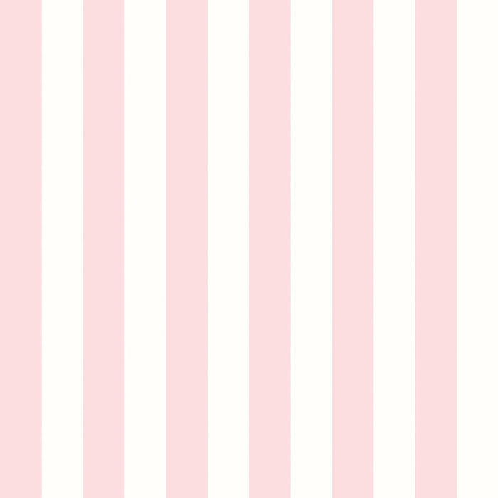 Sample - Candy Stripe Wallpaper - Rose